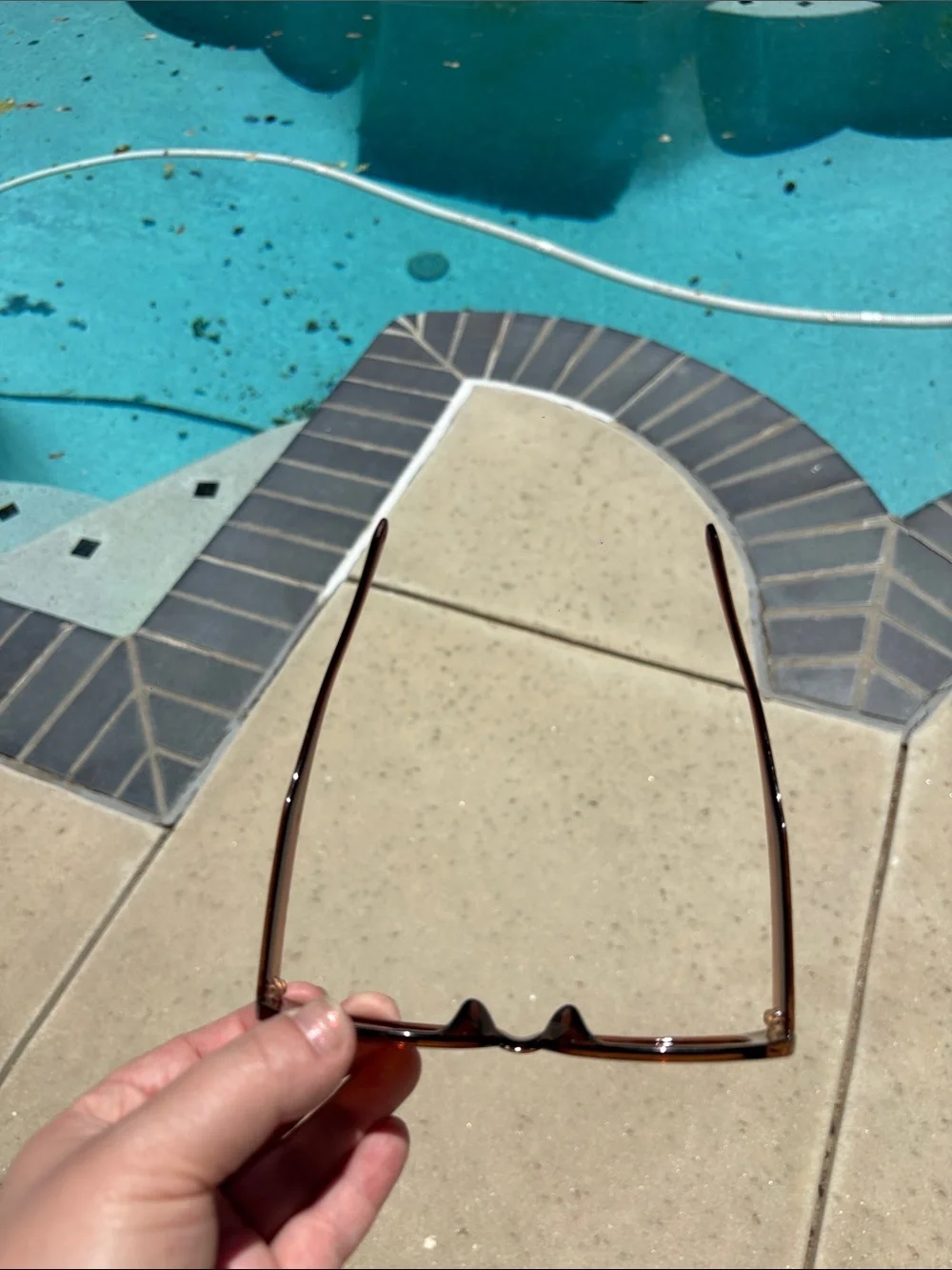 Women’s Rectangular brown Sunglasses - Brown Lenses
